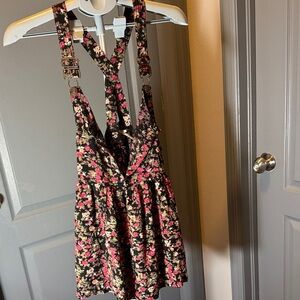 Kimchi Blue Black and Pink Floral Dress